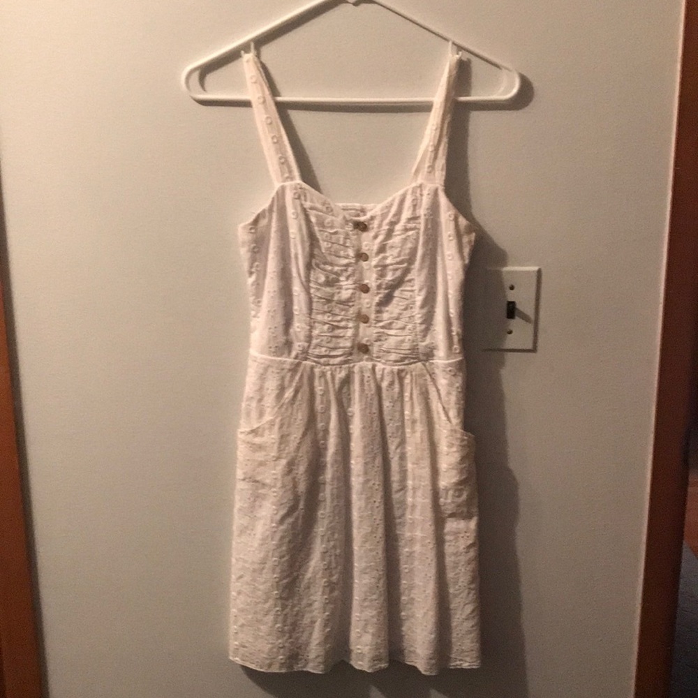 Eyelet Lace Dress with POCKETS!